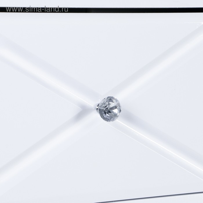 Комод Севиль МДФ, Белый/Белый глянец Комод Севиль МДФ, Белый/Белый глянец