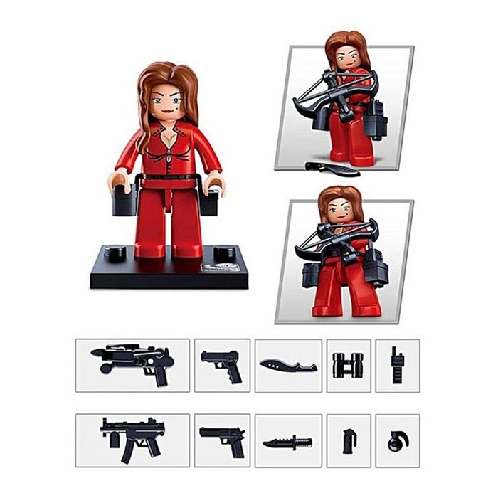 Конструктор фигурки «Полиция и грабители», 1 шт., МИКС Конструктор фигурки «Полиция и грабители», 1 шт., МИКС