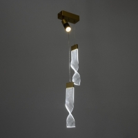 Светильник "Варум" LED 5+5+10Вт 3000-6000К черный 15х15х30-180см