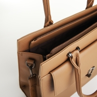 Сумка женская тоут, на молнии, цвет светло-песочный Сумка женская тоут, на молнии, цвет светло-песочный