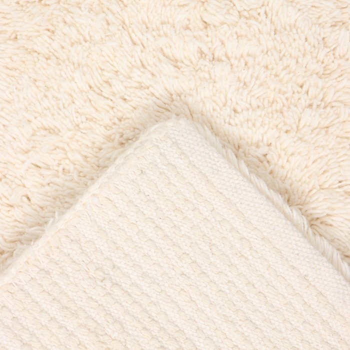 Коврик для ванной Этель Bricks 50х80 см цв. молочный, 70%хл, 30% п/э,1600 г/м2