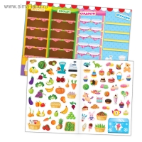 Многоразовые наклейки набор &laquo;Играем с малышом&raquo;, А4, 2 шт.