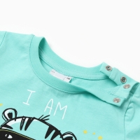 Футболка для мальчика, цвет ментол, рост 80 см