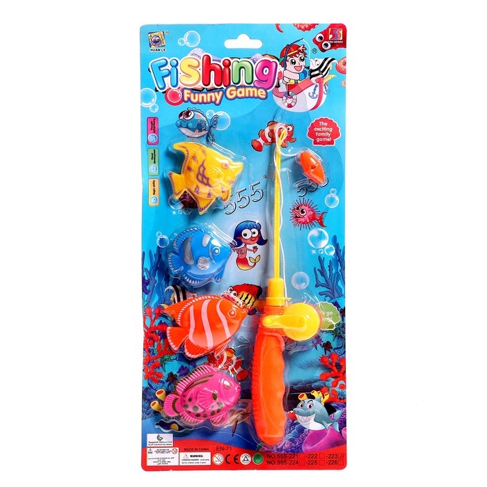 Магнитная рыбалка «Хороший улов», 4 рыбки Магнитная рыбалка «Хороший улов», 4 рыбки