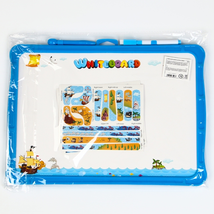 Игровой набор лабиринт &laquo;Сказочный остров&raquo;, маркерная доска, 2 &times; 36 &times; 27,5 см