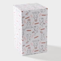 Конфетница Доляна &laquo;Зайка&raquo;, 13,3&times;21,5 см, цвет розовый