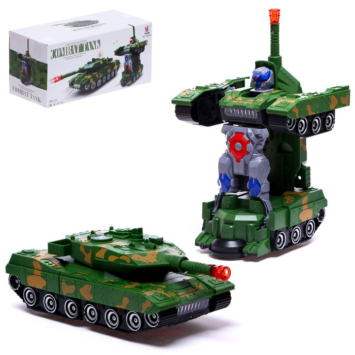 Робот &laquo;Танк&raquo;, трансформируется, световые и звуковые эффекты, работает от батареек