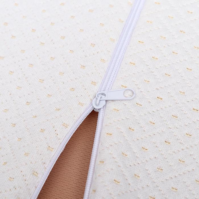 Подушка ортопедическая НТ-ПС-07 Подушка ортопедическая НТ-ПС-07 "Массажная", для взрослых, с эффектом памяти и выемкой под плечо, 55x36 см, валики 10/7 см