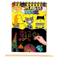 Блокнот-гравюра &laquo;Кот и пёс&raquo;, 10 листов, штихель