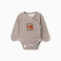 Боди-кимоно детское с длинным рукавом "Мишка", цвет бежевый, рост 56 Боди-кимоно детское с длинным рукавом "Мишка", цвет бежевый, рост 56