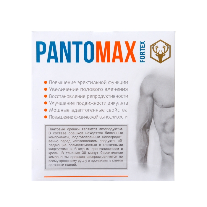 Биогенный комплекс Pantomax fortex для мужского здоровья, 3 уп. по 50 драже Биогенный комплекс Pantomax fortex для мужского здоровья, 3 уп. по 50 драже