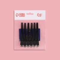 Зажимы для волос, набор - 6 шт, 10 см, цвет чёрный Зажимы для волос, набор - 6 шт, 10 см, цвет чёрный