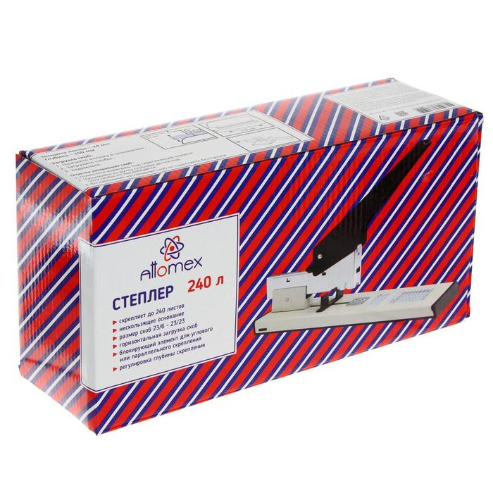 Степлер мощный 210 листов, Attomex, скобы 23/6-23/23, чёрный Степлер мощный 210 листов, Attomex, скобы 23/6-23/23, чёрный