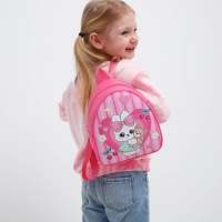 Рюкзак детский для девочки «Милота», 23 х 5 см см, отдел на молнии, цвет красный Рюкзак детский для девочки «Милота», 23 х 5 см см, отдел на молнии, цвет красный