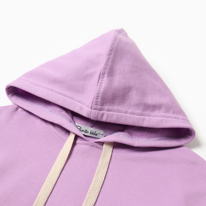 Толстовка для девочек НАЧЕС, цвет сиреневый, рост 140
