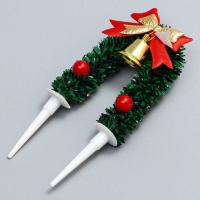 Декор для творчества «Новогодняя арка», в наборе 3 шт., размер 1 шт. — 9,5 × 4,5 × 1 см Декор для творчества «Новогодняя арка», в наборе 3 шт., размер 1 шт. — 9,5 × 4,5 × 1 см