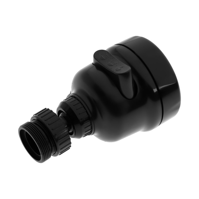 Аэратор ZEIN Z3611, трёхрежимный, на шарнире, с переходниками, черный Аэратор ZEIN Z3611, трёхрежимный, на шарнире, с переходниками, черный