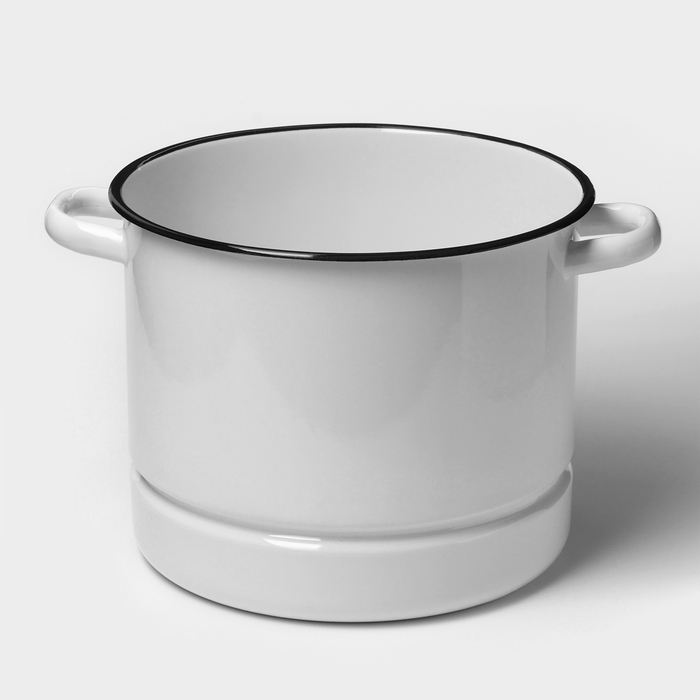 Мантоварка-позница эмалированная, 9 л, 3 вставки, цвет белый Мантоварка-позница эмалированная, 9 л, 3 вставки, цвет белый