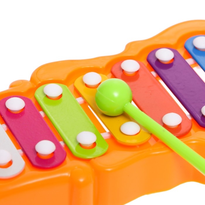 Металлофон фигурный, цвет оранжевый Металлофон фигурный, цвет оранжевый