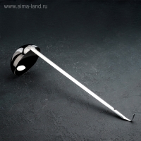 Половник из нержавеющей стали, 380 мл, 45&times;11,5 см, цвет серебряный