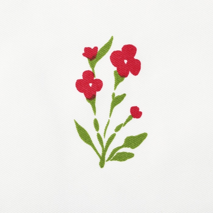 Комплект штор для кухни  Этель "Цветочек", 150х150 см - 2 шт, саржа 190 г/м2, 100% хл