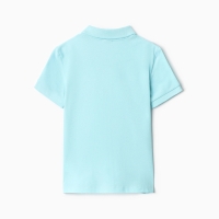 Футболка детская поло MINAKU: Basic line цвет голубой, рост 98