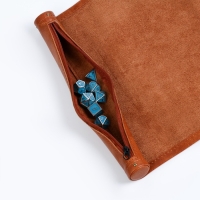 Сумка с полем для D&D дайсов, кубиков, 25.5 х 34 см, коричневая