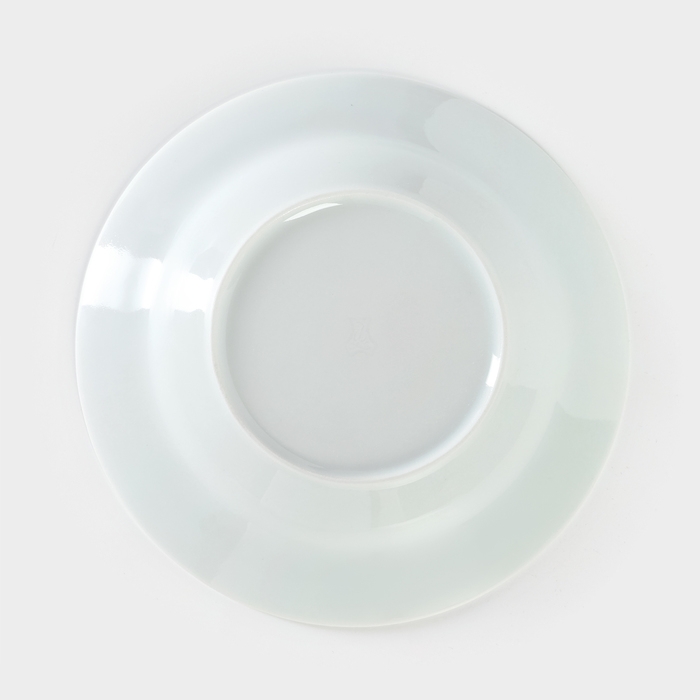 Тарелка фарфоровая «Шебби шик», 500 мл, d=24 см, цвет белый Тарелка фарфоровая «Шебби шик», 500 мл, d=24 см, цвет белый