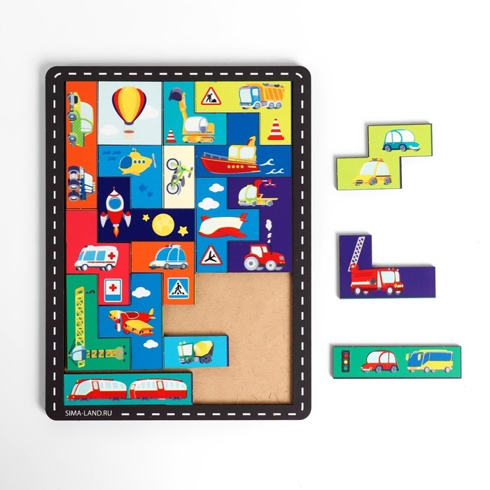 Двусторонний тетрис &laquo;&lrm;Транспорт&raquo;&lrm;