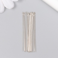 Иглы для бисера металл в пластиковой коробке набор 25 шт &Oslash; 0,52 мм