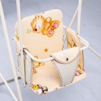 Качели детские напольные &laquo;Ветерок&raquo;, бежевые рисунок МИКС