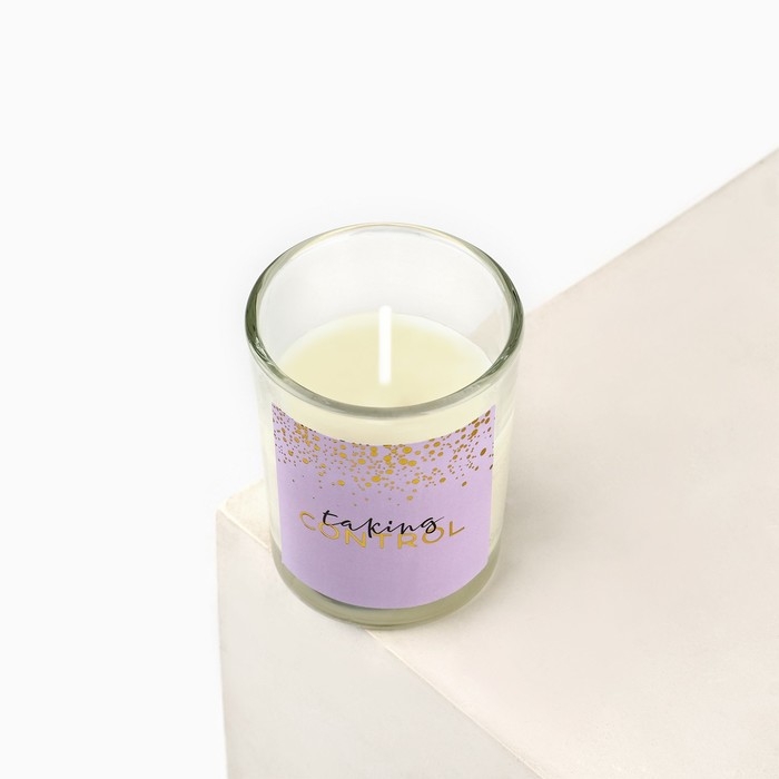 Свеча интерьерная в стекле &laquo;Для тебя&raquo;, размер 6х 5 х 5 см, МИКС