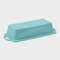 Форма для выпечки &laquo;Хлеб&raquo;, силикон, 31,5&times;14&times;6,5 см, цвет бирюзовый