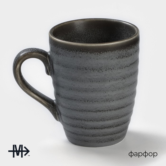 Кружка фарфоровая Magistro Urban, 320 мл, цвет серый Кружка фарфоровая Magistro Urban, 320 мл, цвет серый