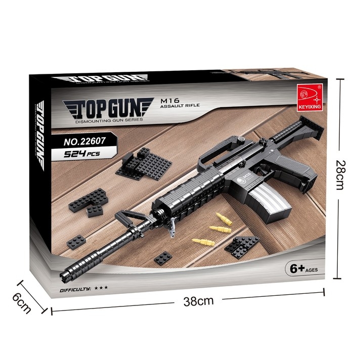 Конструктор Оружие &laquo;М16&raquo;, 524 детали