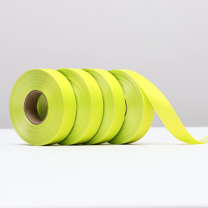 Лента полипропиленовая Лента полипропиленовая "Matte" для декора и подарков, лимонная, 2 см х 50 м