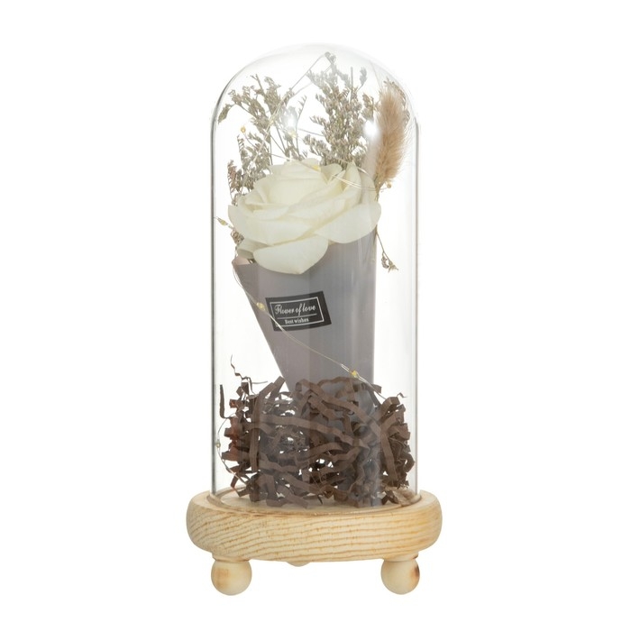 Ночник колба "Роза в букете"  LED 3ААА 10х10х20 см RISALUX