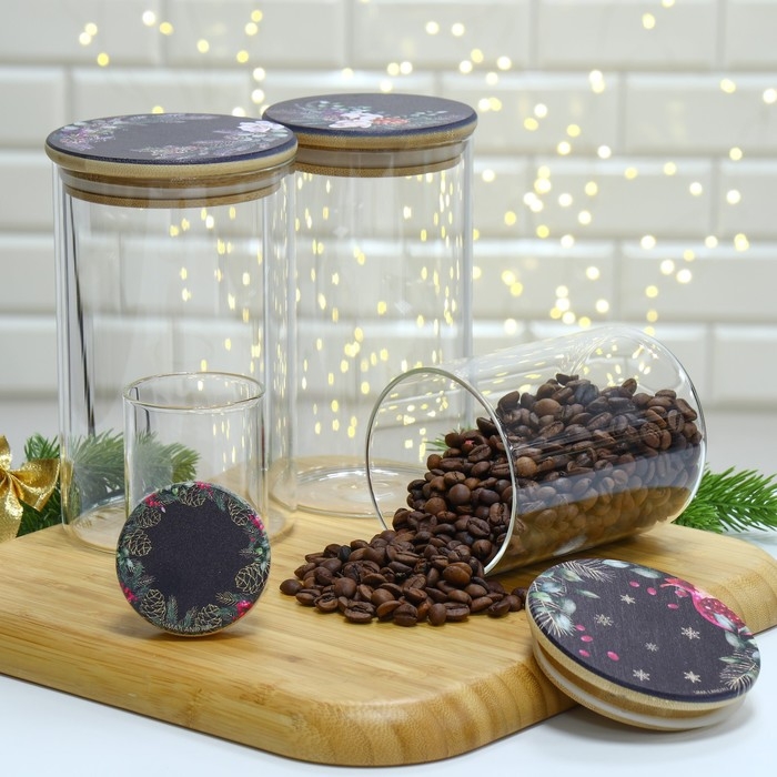 Новый год. Банка для хранения &laquo;Зимние истории&raquo;, 950 мл