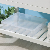 Ящик для хранения с крышкой «Кристалл», 9 л, 40×33,5×8,5 см, цвет прозрачный Ящик для хранения с крышкой «Кристалл», 9 л, 40×33,5×8,5 см, цвет прозрачный