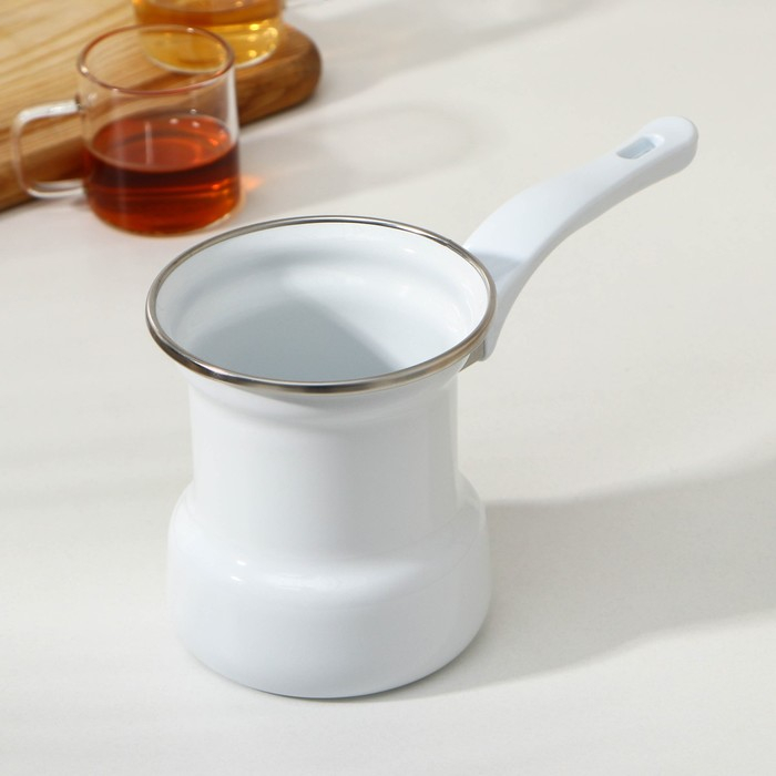 Кофеварка, 400 мл, индукция, цвет белый Кофеварка, 400 мл, индукция, цвет белый