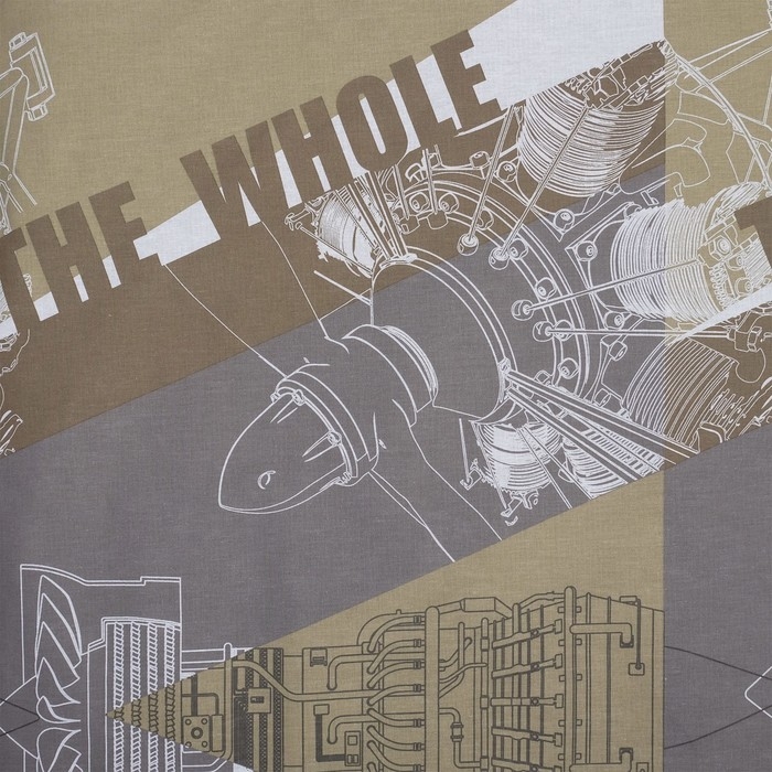 Постельное бельё "Этель" дуэт Механика 143*215 см - 2 шт, 220*240 см, 70*70 см -2 шт, 100% хлопок, бязь