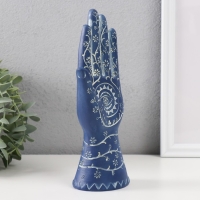 Сувенир полистоун "Рука Фатимы. Цветочный узор. Хамса" синий 9,5х6х21 см Сувенир полистоун "Рука Фатимы. Цветочный узор. Хамса" синий 9,5х6х21 см