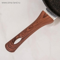 Сковорода Granit ultra original, d=24 см, пластиковая ручка, стеклянная крышка, антипригарное покрытие, цвет чёрный Сковорода Granit ultra original, d=24 см, пластиковая ручка, стеклянная крышка, антипригарное покрытие, цвет чёрный