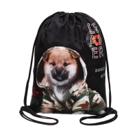 Мешок для обуви 420 х 330 мм, Оникс МО-20, "Щенок в камуфляже" Мешок для обуви 420 х 330 мм, Оникс МО-20, "Щенок в камуфляже"