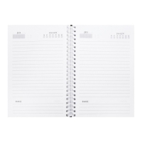 Еженедельник на гребне недатированный А5, 86 листов, картон 7БЦ, "Герб РФ золотой", матовая ламинация, фольга