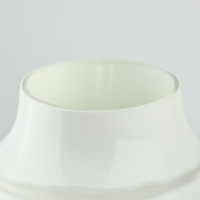 Ваза для цветов &laquo;Амели&raquo; из белого стекла 26&times;15&times;5 см