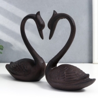 Сувенир чугун "Два лебедя" набор 2 шт 20х8х15 см Сувенир чугун "Два лебедя" набор 2 шт 20х8х15 см