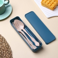 Набор столовых приборов в футляре Доляна, вилка, ложка, нож, цвет МИКС Набор столовых приборов в футляре Доляна, вилка, ложка, нож, цвет МИКС