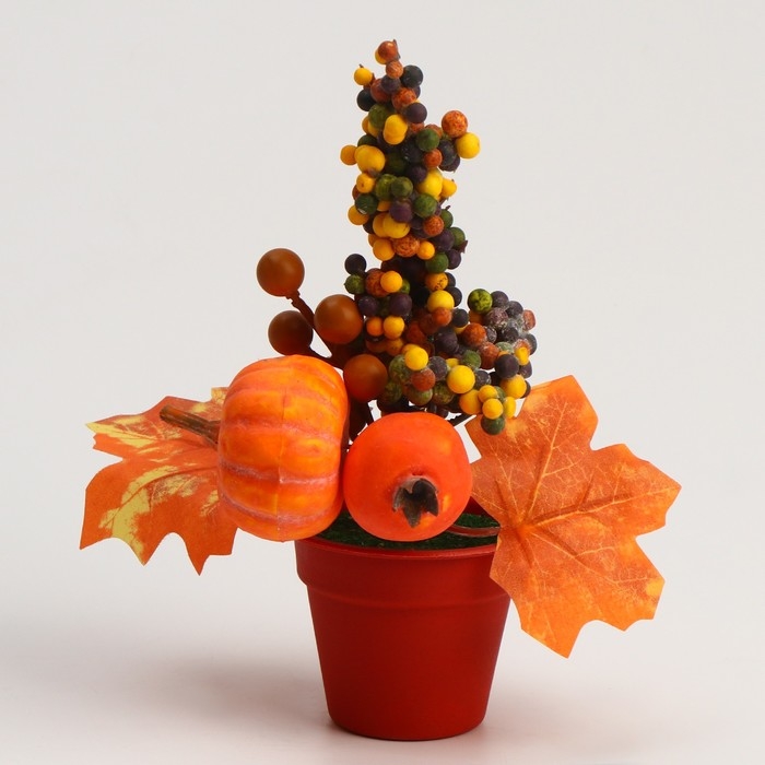 Декоративная композиция &laquo;Осенние настроение&raquo;, 10&times;16&times;20 см, МИКС