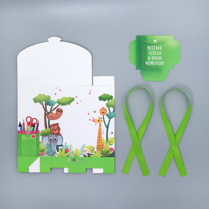 Коробка подарочная формовая, упаковка, &laquo;Приключения&raquo;, 23.5 х 22 х 7 см